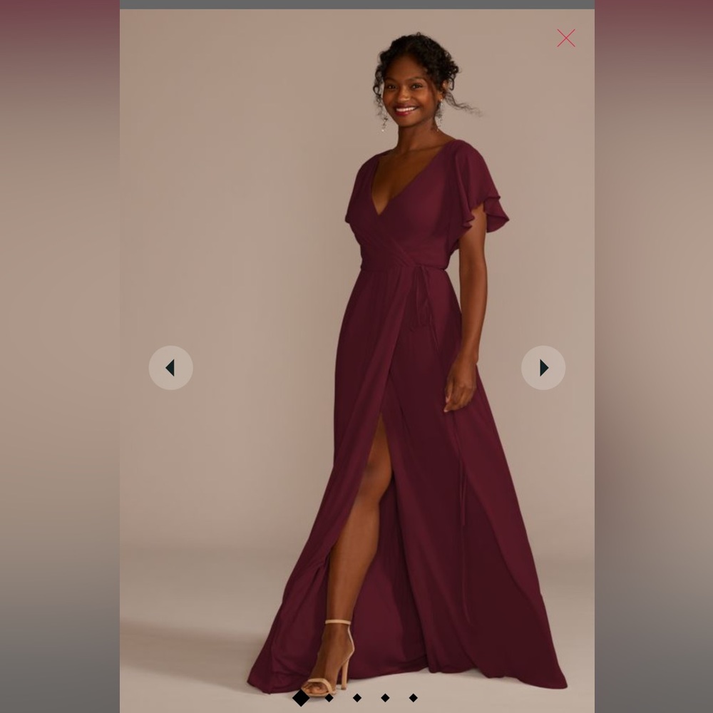 David’s bridal bridesmaid dress